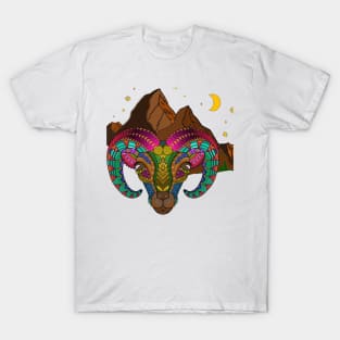 Big Horns in Mountains T-Shirt